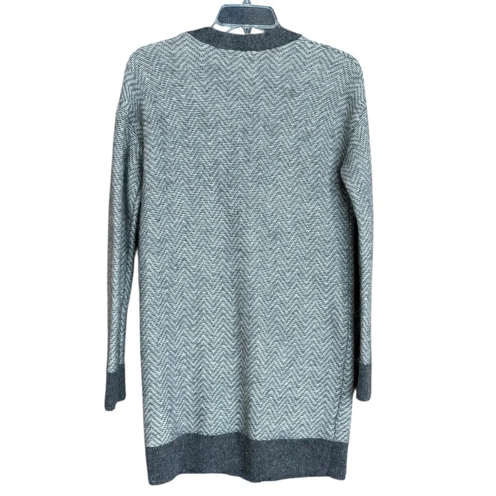 Banana Republic Mohair Wool Blend Gray Longline Cardigan Size S